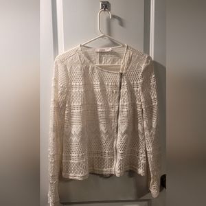 JustFab Zip-Up Blouse